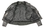 M Boss Motorcycle Apparel BOS22503 Women’s Black Armored Motorcycle Leather Jacket with Back Lacing Detail - Image 7