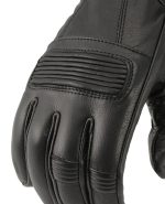 M Boss Motorcycle Apparel BOS37538 Men’s ‘Flex Knuckles’ Black Premium Leather Riding Gloves with Gel Palm - Image 3