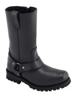 M-Boss Apparel BOS49001 Men’s Classic 12-inch Black Harness Leather Motorcycle Boots - Image 2