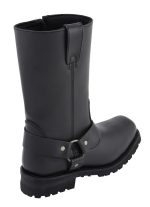 M-Boss Apparel BOS49001 Men’s Classic 12-inch Black Harness Leather Motorcycle Boots - Image 5