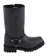 M-Boss Apparel BOS49001 Men’s Classic 12-inch Black Harness Leather Motorcycle Boots - Image 6