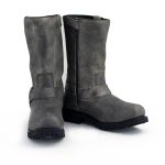 M-Boss Apparel BOS49001 Men’s Classic 12-inch Distress Grey Harness Leather Motorcycle Boots - Image 6