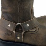M Boss Apparel BOS49002 Men’s 11-inch Classic Distressed Brown Harness Square Toe Boots - Image 5