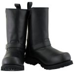 M Boss Motorcycle Apparel BOS49004 Men’s 10 inch Afterburner Leather Motorcycle Boots - Image 5