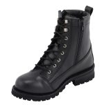 M Boss Motorcycle Apparel BOS49005 Men’s 8 Inch Black Accelerator Leather Motorcycle Boots - Image 3