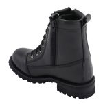 M Boss Motorcycle Apparel BOS49005 Men’s 8 Inch Black Accelerator Leather Motorcycle Boots - Image 4