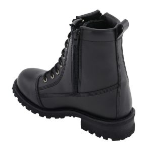 M Boss Motorcycle Apparel BOS49005 Men’s 8 Inch Black Accelerator Leather Motorcycle Boots - Image 4