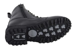M Boss Motorcycle Apparel BOS49005 Men’s 8 Inch Black Accelerator Leather Motorcycle Boots - Image 6