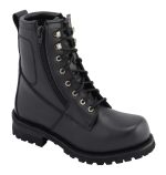 M Boss Motorcycle Apparel BOS49006 Men’s 9 Inch Black Trooper Leather Motorcycle Boots - Image 2
