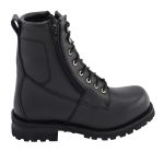 M Boss Motorcycle Apparel BOS49006 Men’s 9 Inch Black Trooper Leather Motorcycle Boots - Image 5
