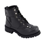 M Boss Motorcycle Apparel BOS49007 Men’s 7 Inch Black Outlaw Leather Motorcycle Boots - Image 2