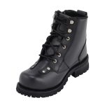 M Boss Motorcycle Apparel BOS49007 Men’s 7 Inch Black Outlaw Leather Motorcycle Boots - Image 3