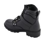 M Boss Apparel BOS49301 Women’s 7-Inch Black Road Captain Leather Motorcycle Boots - Image 4