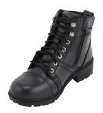 M Boss Motorcycle Apparel BOS49302 Ladies 6 Inch Black Accelerator Leather Motorcycle Boots - Image 3
