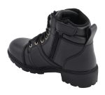 M Boss Motorcycle Apparel BOS49302 Ladies 6 Inch Black Accelerator Leather Motorcycle Boots - Image 4