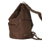 Hot Leathers BPA1017 Genuine Brown Leather Backpack Purse - Image 3