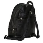 Hot Leathers BPA1018 Black Leather 6 Pocket Backpack - Image 3