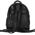Hot Leathers BPA1018 Black Leather 6 Pocket Backpack - Image 4