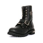 Hot Leathers BTL1001 Ladies 7-inch-Tall Logger Leather Boots with Buckle - Image 5