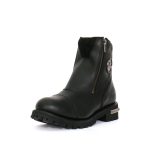 Hot Leathers BTL1002 Ladies Black 6-inch Double Zip Cap Toe Leather Boots - Image 7