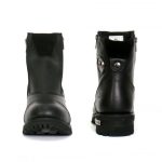 Hot Leathers BTL1002 Ladies Black 6-inch Double Zip Cap Toe Leather Boots - Image 4