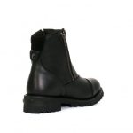 Hot Leathers BTL1002 Ladies Black 6-inch Double Zip Cap Toe Leather Boots - Image 8