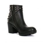Hot Leathers BTL1003 Ladies 5-inch Black Studded Ankle Leather Boots with Side Zippers - Image 3