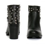 Hot Leathers BTL1003 Ladies 5-inch Black Studded Ankle Leather Boots with Side Zippers - Image 4