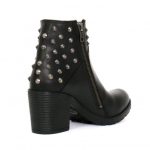 Hot Leathers BTL1003 Ladies 5-inch Black Studded Ankle Leather Boots with Side Zippers - Image 8
