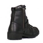 Hot Leathers BTL1004 Ladies 6-inch Black Lace-Up Leather Boots with Buckle Strap - Image 9