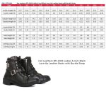 Hot Leathers BTL1004 Ladies 6-inch Black Lace-Up Leather Boots with Buckle Strap - Image 3