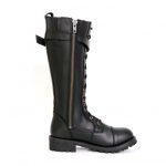 Hot Leathers BTL1005 Ladies 14-inch Black Knee-High Leather Boots with Side Zipper Entry - Image 2