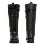 Hot Leathers BTL1005 Ladies 14-inch Black Knee-High Leather Boots with Side Zipper Entry - Image 5