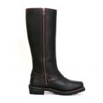 Hot Leathers BTL1006 Ladies 14-inch Black Knee-High Leather Boots with Side Zipper Entry - Image 2