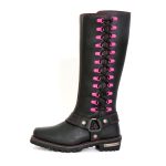 Hot Leathers BTL1006 Ladies 14-inch Black Knee-High Leather Boots with Side Zipper Entry - Image 6