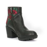 Hot Leathers BTL1008 Ladies Black Wild Roses Zipper Boot - Image 3