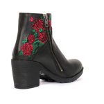 Hot Leathers BTL1008 Ladies Black Wild Roses Zipper Boot - Image 9