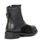 Hot Leathers BTL1009 Ladies Black Double Zip Sugar Skull Cap Toe Leather Boot - Image 9
