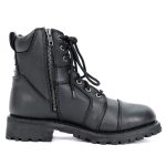 Hot Leathers BTL1010 Ladies 7-inch-Tall Zip-Up/Lace-Up Studded Boots - Image 11