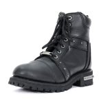 Hot Leathers BTL1010 Ladies 7-inch-Tall Zip-Up/Lace-Up Studded Boots - Image 4