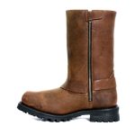 Hot Leathers BTM1001 Men’s Rust Brown 11-inch Harness Motorcycle Leather Boots - Image 6