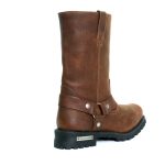 Hot Leathers BTM1001 Men’s Rust Brown 11-inch Harness Motorcycle Leather Boots - Image 8