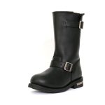 Hot Leathers BTM1002 Men’s Black 11-inch Round Toe Engineer Leather Boots - Image 16