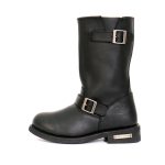 Hot Leathers BTM1002 Men’s Black 11-inch Round Toe Engineer Leather Boots - Image 6