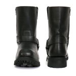 Hot Leathers BTM1004 Men’s Black 8-inch Short Harness Leather Boots with Lug Sole - Image 5