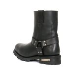 Hot Leathers BTM1004 Men’s Black 8-inch Short Harness Leather Boots with Lug Sole - Image 8