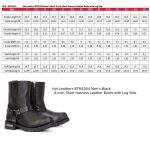 Hot Leathers BTM1004 Men’s Black 8-inch Short Harness Leather Boots with Lug Sole - Image 3