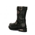Hot Leathers BTM1005 Men’s Black 10-inch Tall Round Toe Engineer Leather Boots with Lug Sole - Image 7