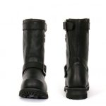 Hot Leathers BTM1005 Men’s Black 10-inch Tall Round Toe Engineer Leather Boots with Lug Sole - Image 8