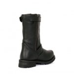 Hot Leathers BTM1005 Men’s Black 10-inch Tall Round Toe Engineer Leather Boots with Lug Sole - Image 9